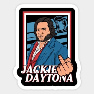 jackie daytona f*ck hand Sticker